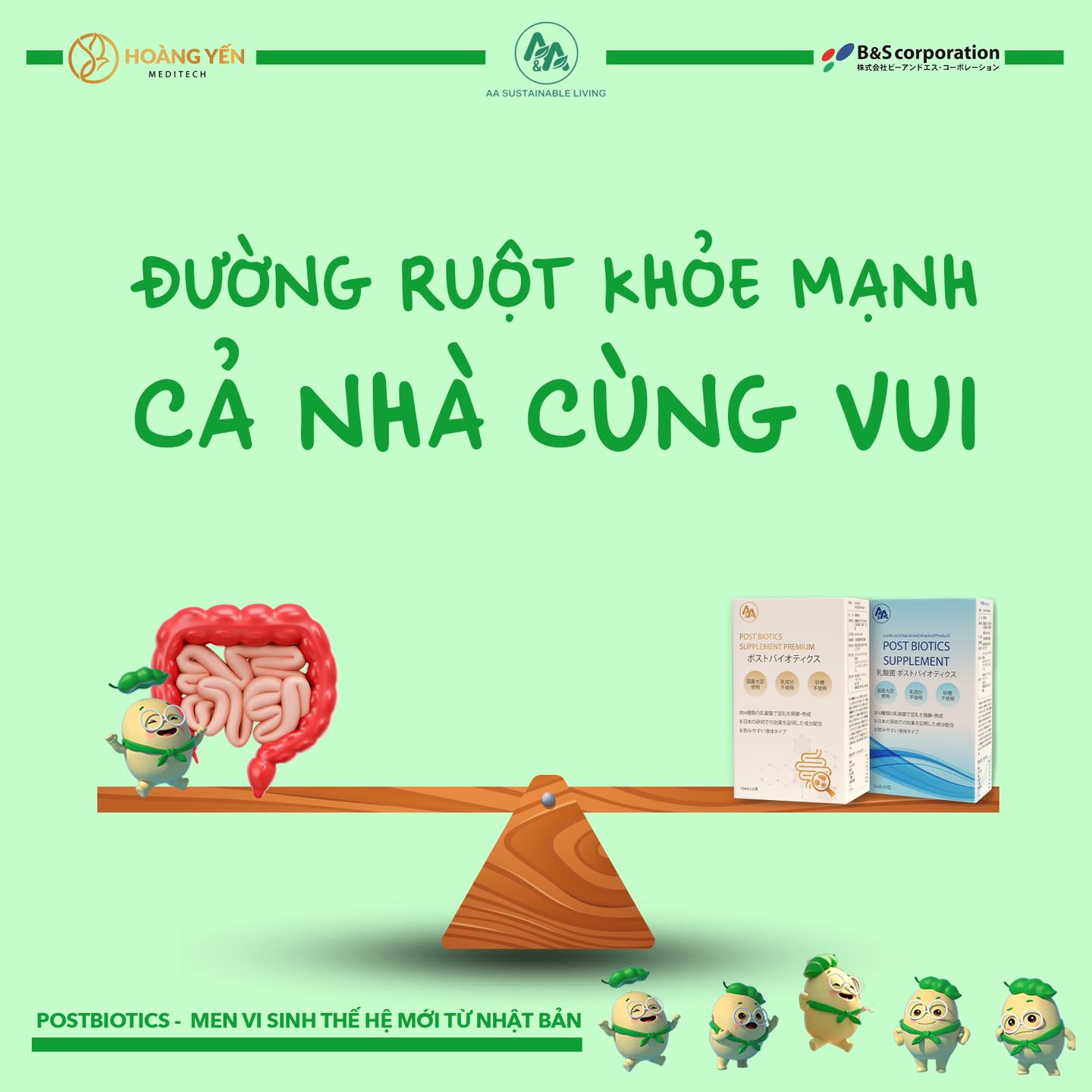 Postbiotics cân bằng hệ vi sInh đường ruột